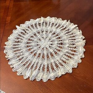 Vintage Large Round Doily Handmade